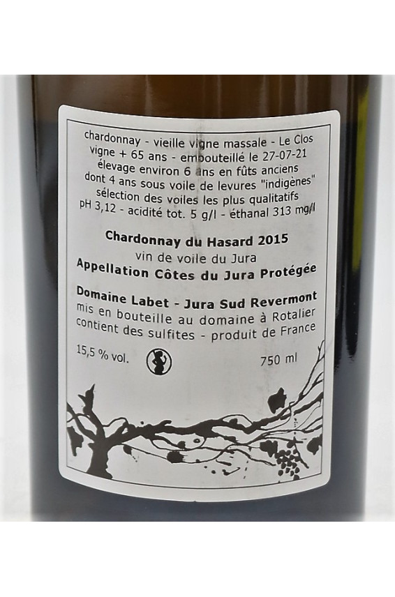 Labet Côtes du Jura Vin de Voile Chardonnay Du Hasard 2015