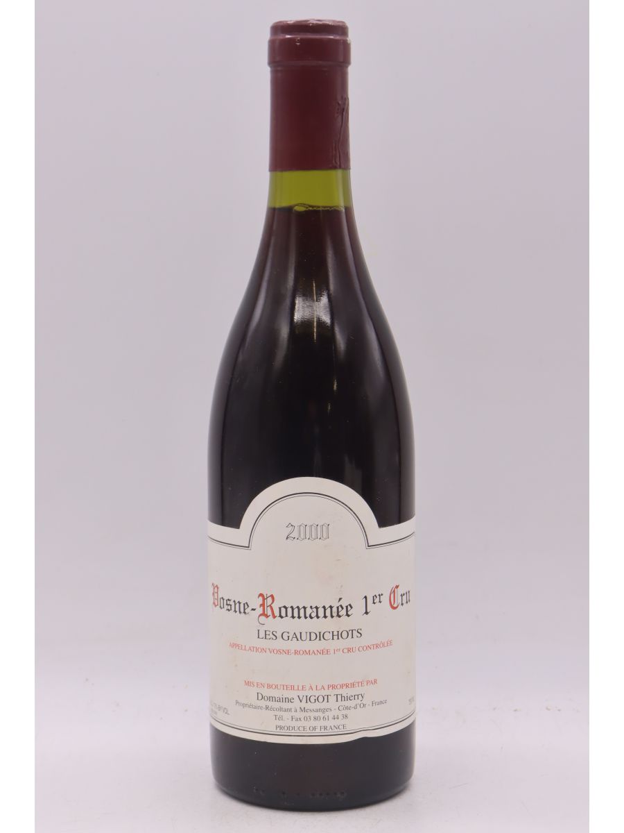 Thierry Vigot Vosne Romanée 1er cru Les Gaudichots 2000