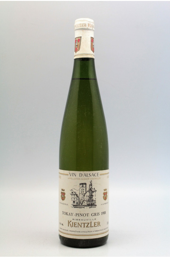 Kientzler Alsace Tokay Pinot Gris 1988