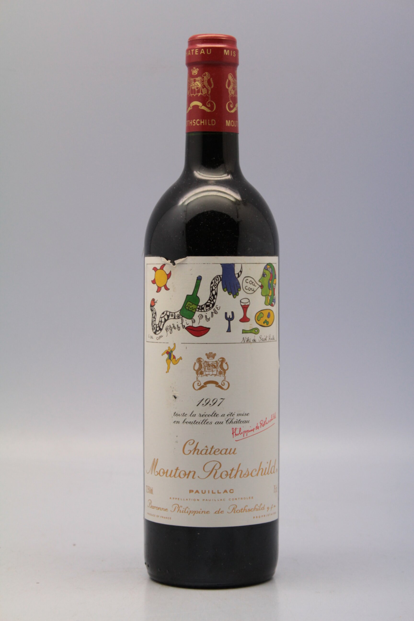 Étiquette  Mouton Rothschild 1997-75 cl 