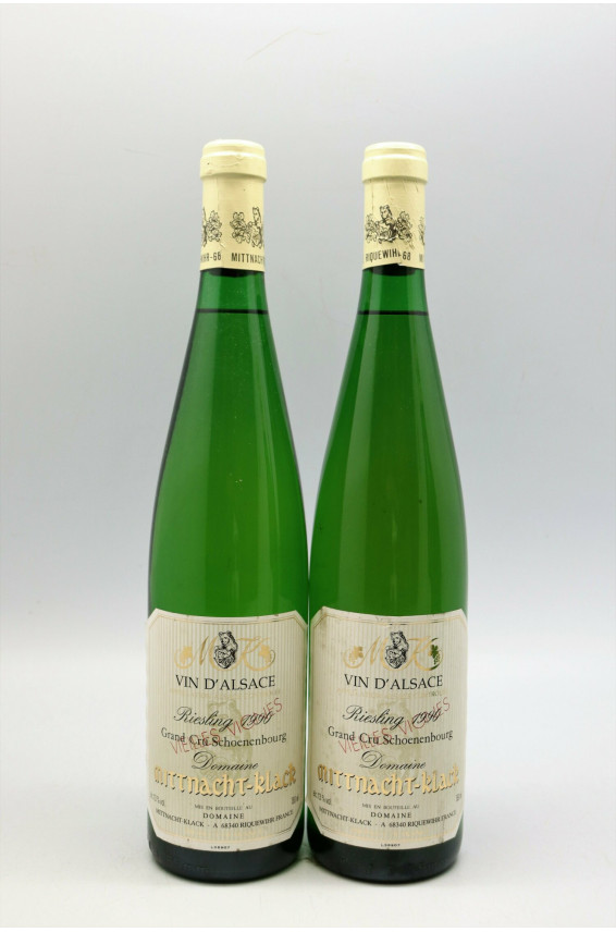 Mittnacht Klack Alsace Grand cru Riesling Schoenenbourg  Vieilles Vignes 1990
