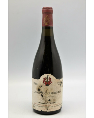 Ponsot Griotte Chambertin 1988 -5% DISCOUNT !