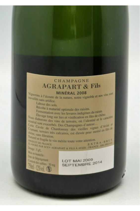 Pascal Agrapart Grand cru Minéral 2008