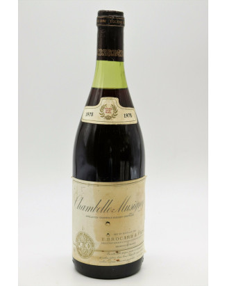 Brocard & Fils Chambolle Musigny 1978
