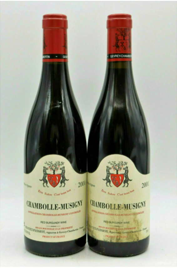Geantet Pansiot Chambolle Musigny Vieilles Vignes 2001