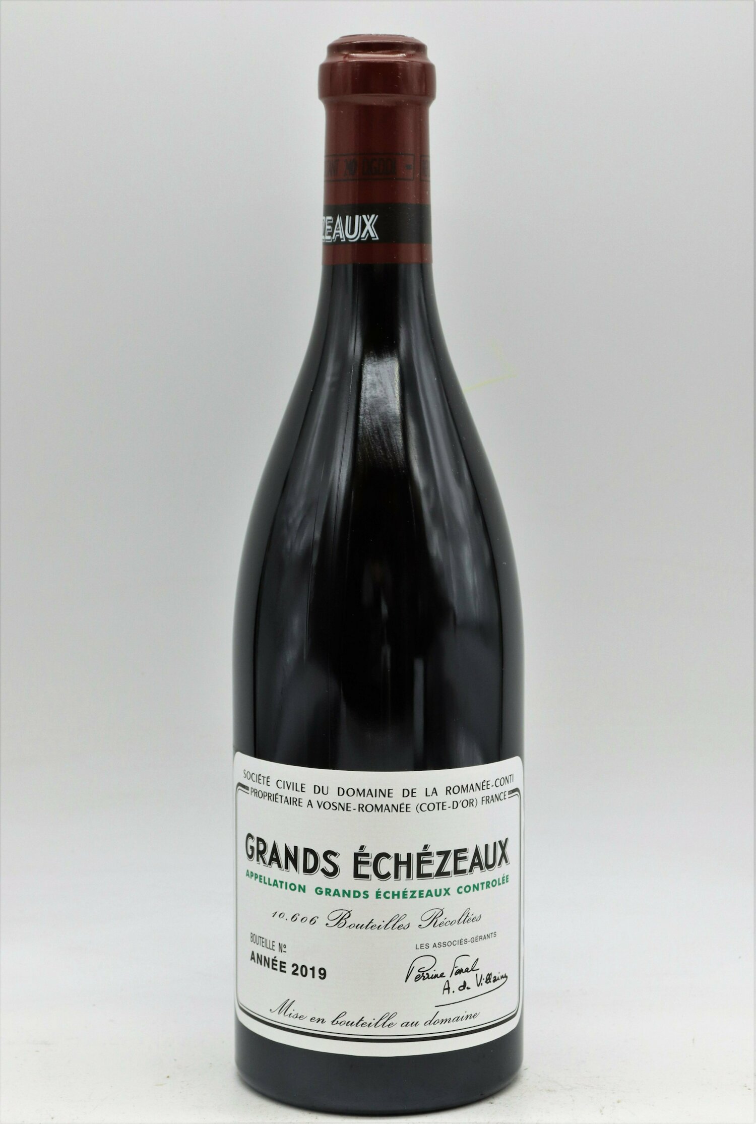Étiquette Originale Grands Échézeaux 1962 – Domaine De La Romanée-Conti (DRC) – Pièce De Collection